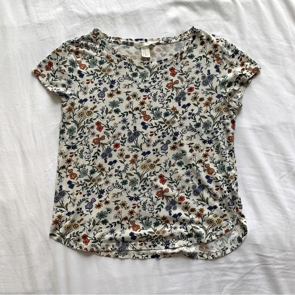 Colorful floral top